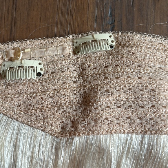 16 inch real human hair blonde extension halo - Picture 7 of 12